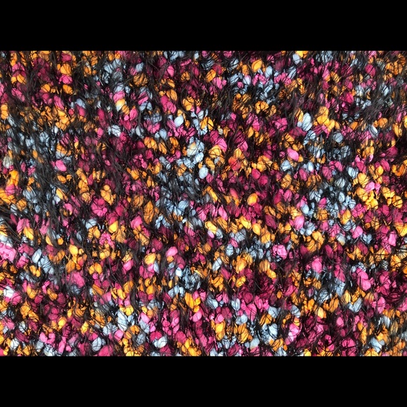 NY collection multicolor fuzzy rag sweater - Picture 8 of 8